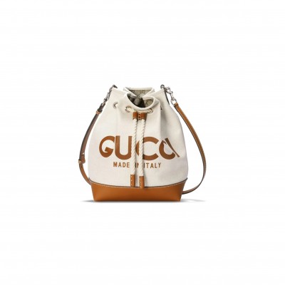 GUCCI PRINTED SMALL BUCKET BAG 772856 (31*22.5*15cm)